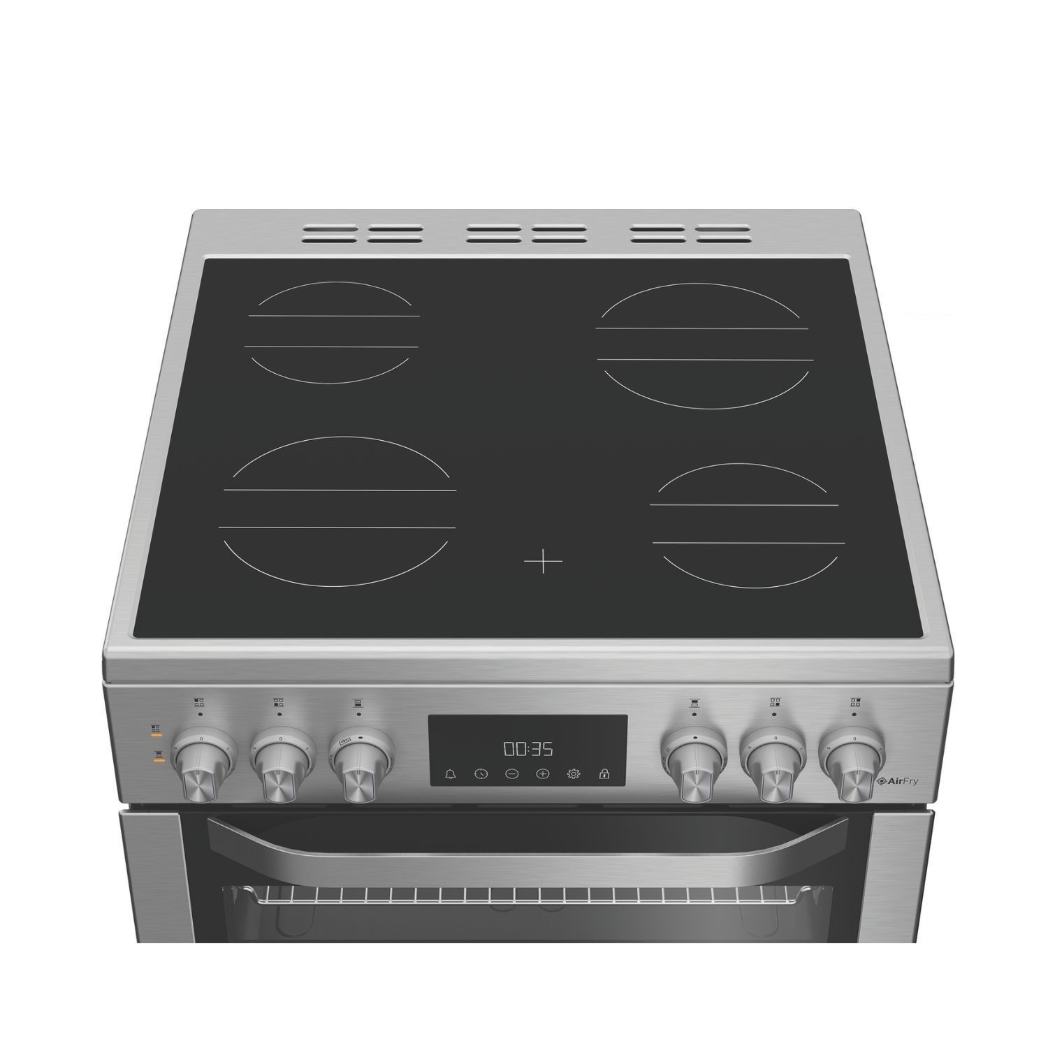 Hotpoint HDE6VDCAX Stainless Steel 60cm Electric Freestanding Double Cooker With Air Fry - image 5