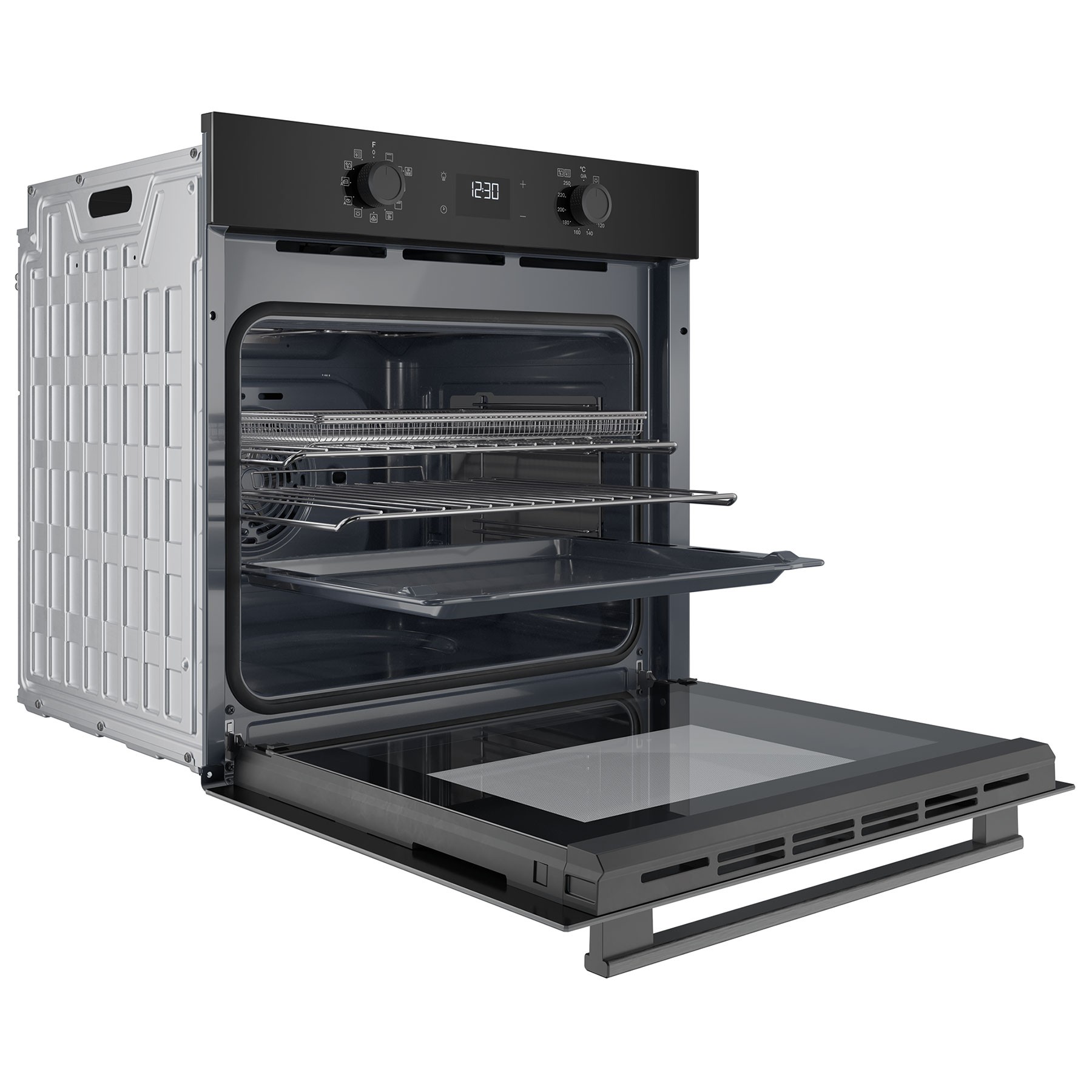 Hotpoint HO458CFBUK Class 2 Black Multiflow Built In Electric Single Oven With Air Fry - image 3