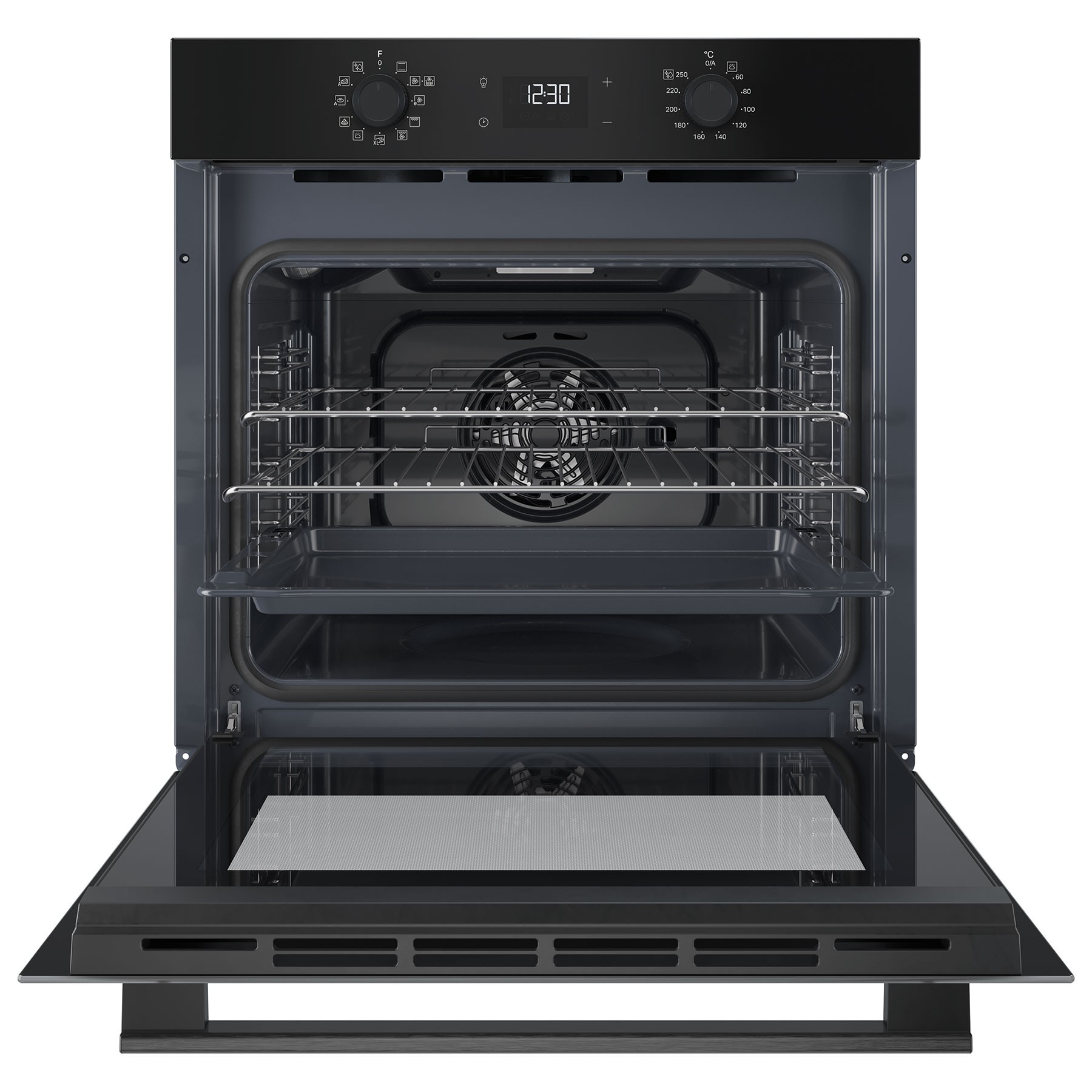 Hotpoint HO458HBUK Class 2 Black Multiflow Built In Electric Single Oven - image 2