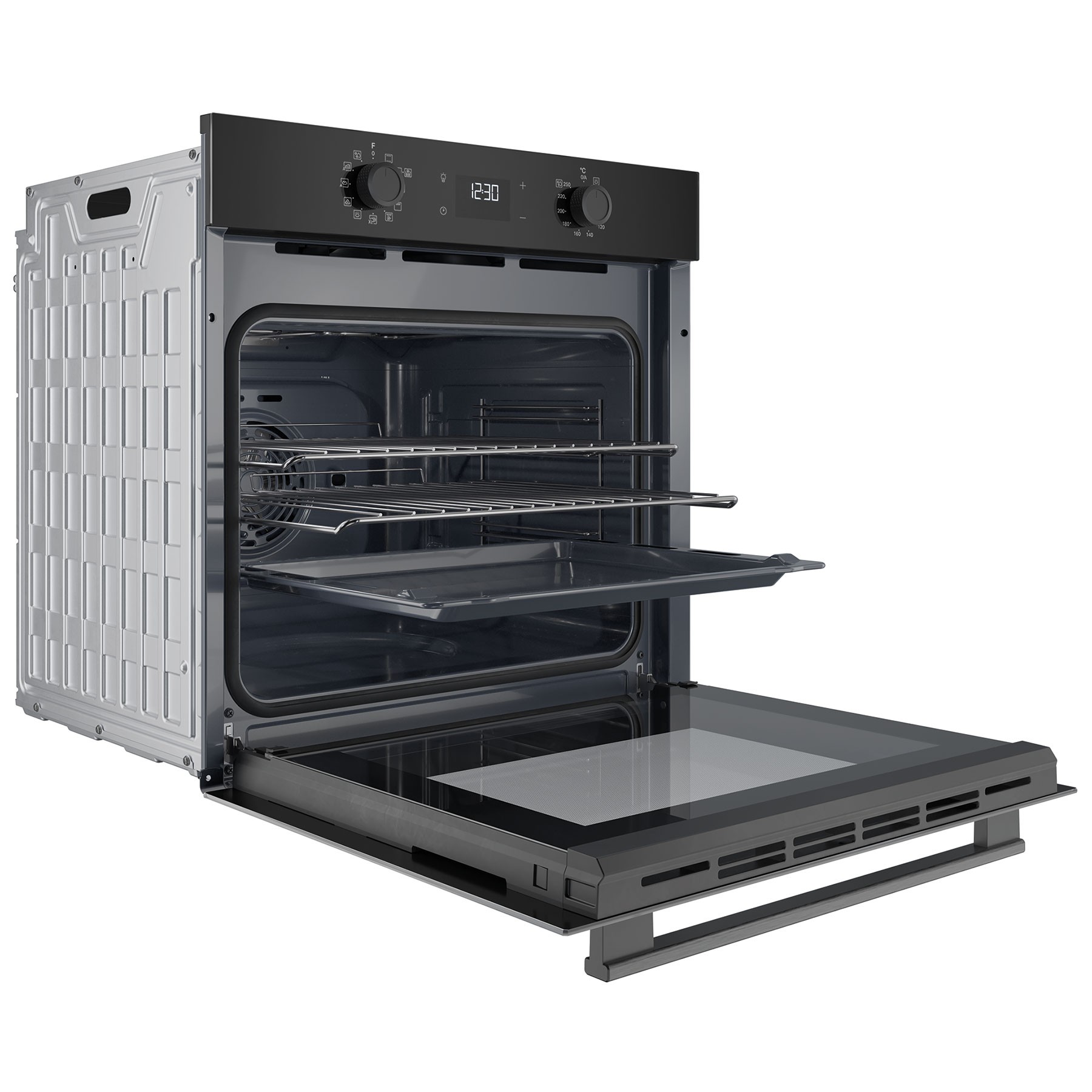 Hotpoint HO458HBUK Class 2 Black Multiflow Built In Electric Single Oven - image 3