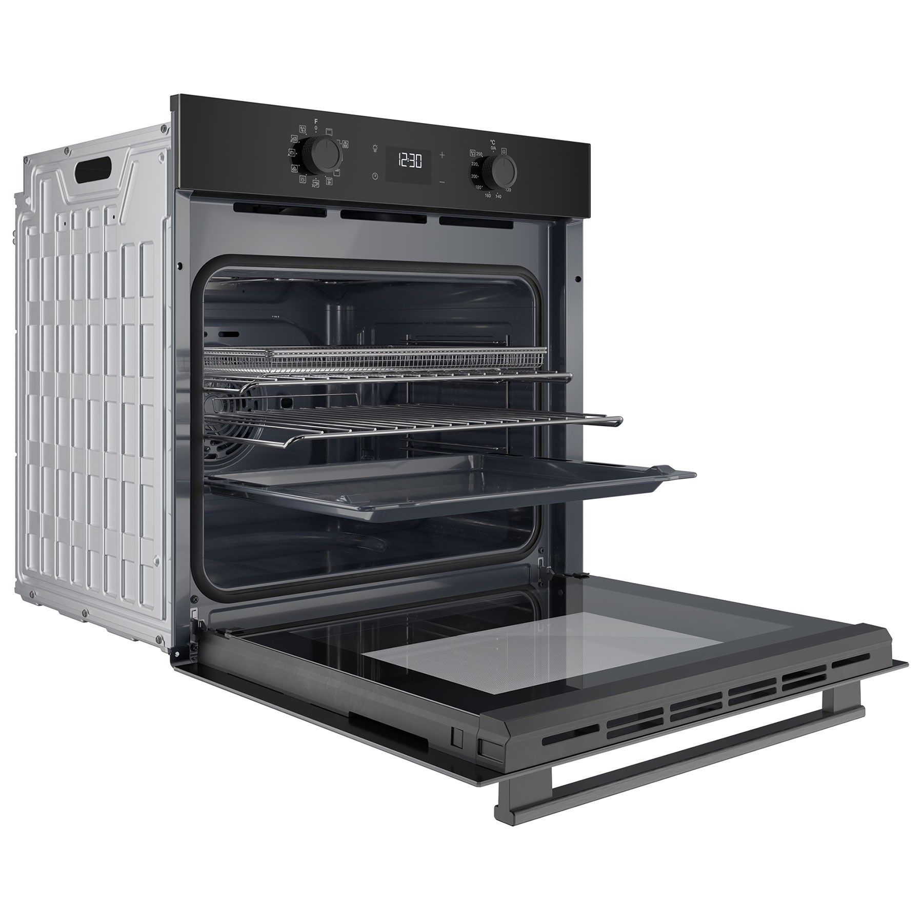 Hotpoint HO458HFBUK Class 2 Black Multiflow Built In Electric Single Oven With Air Fry - image 3