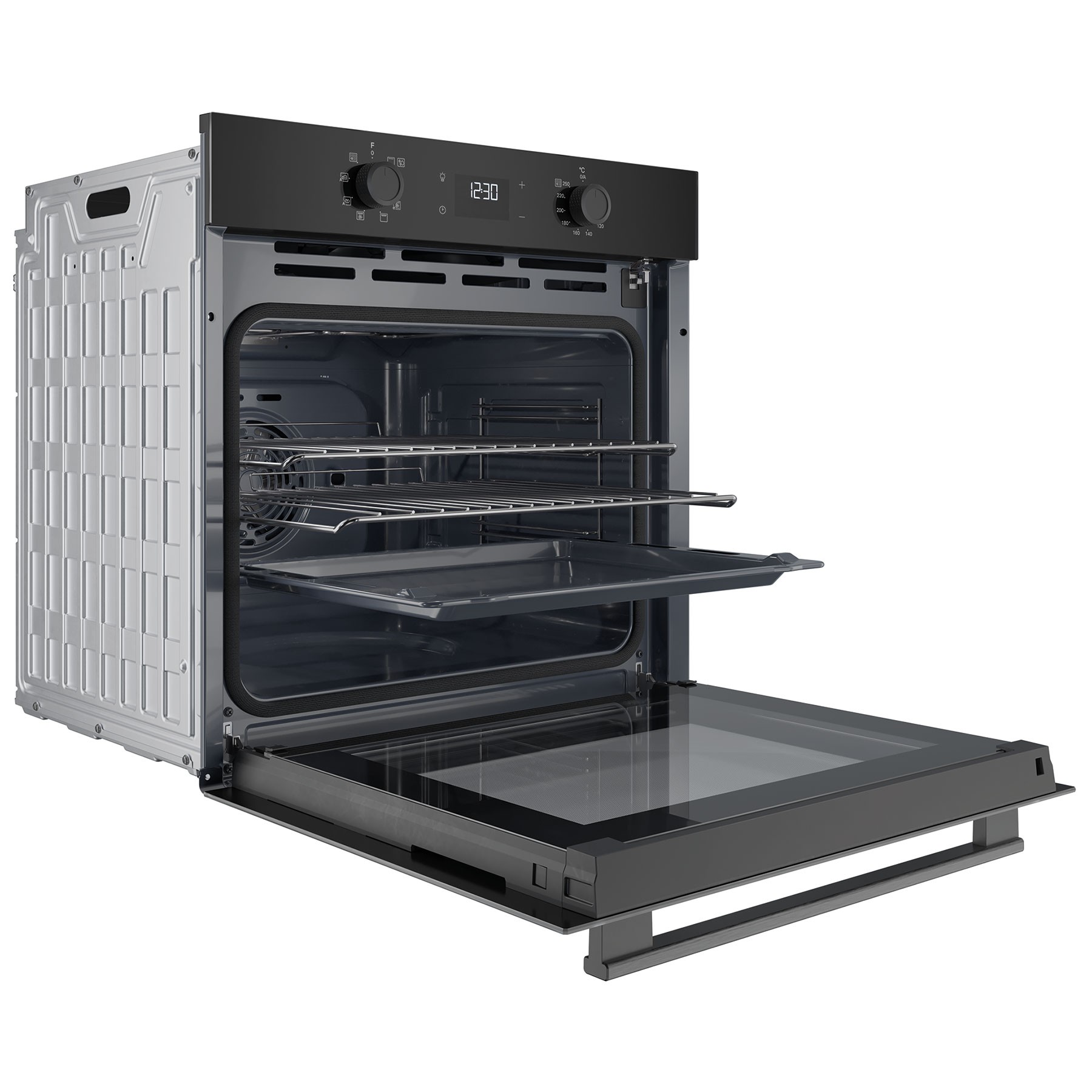 Hotpoint HO475PBUK Class 2 Black Multiflow DualClean Built In Electric Single Oven - image 3