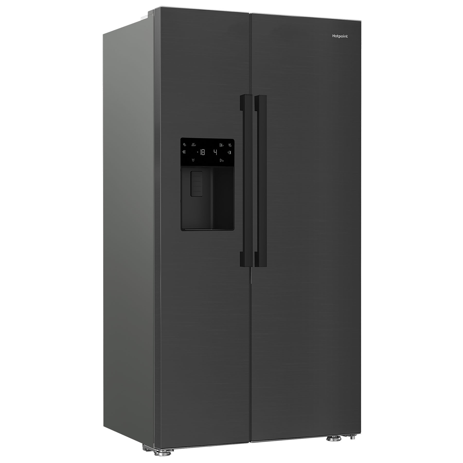 Hotpoint HPG26574WXBR5 Dark Inox Dual No Frost Side By Side American Fridge Freezer With Water & Ice Dispenser - image 4