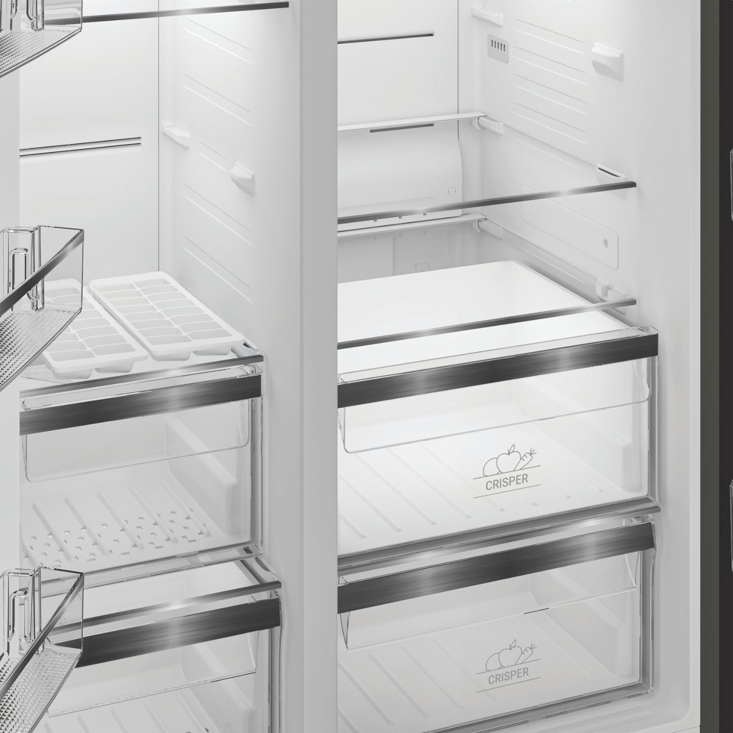 Hotpoint HPG26592XP4 Inox 90cm Dual No Frost American Fridge Freezer - image 3