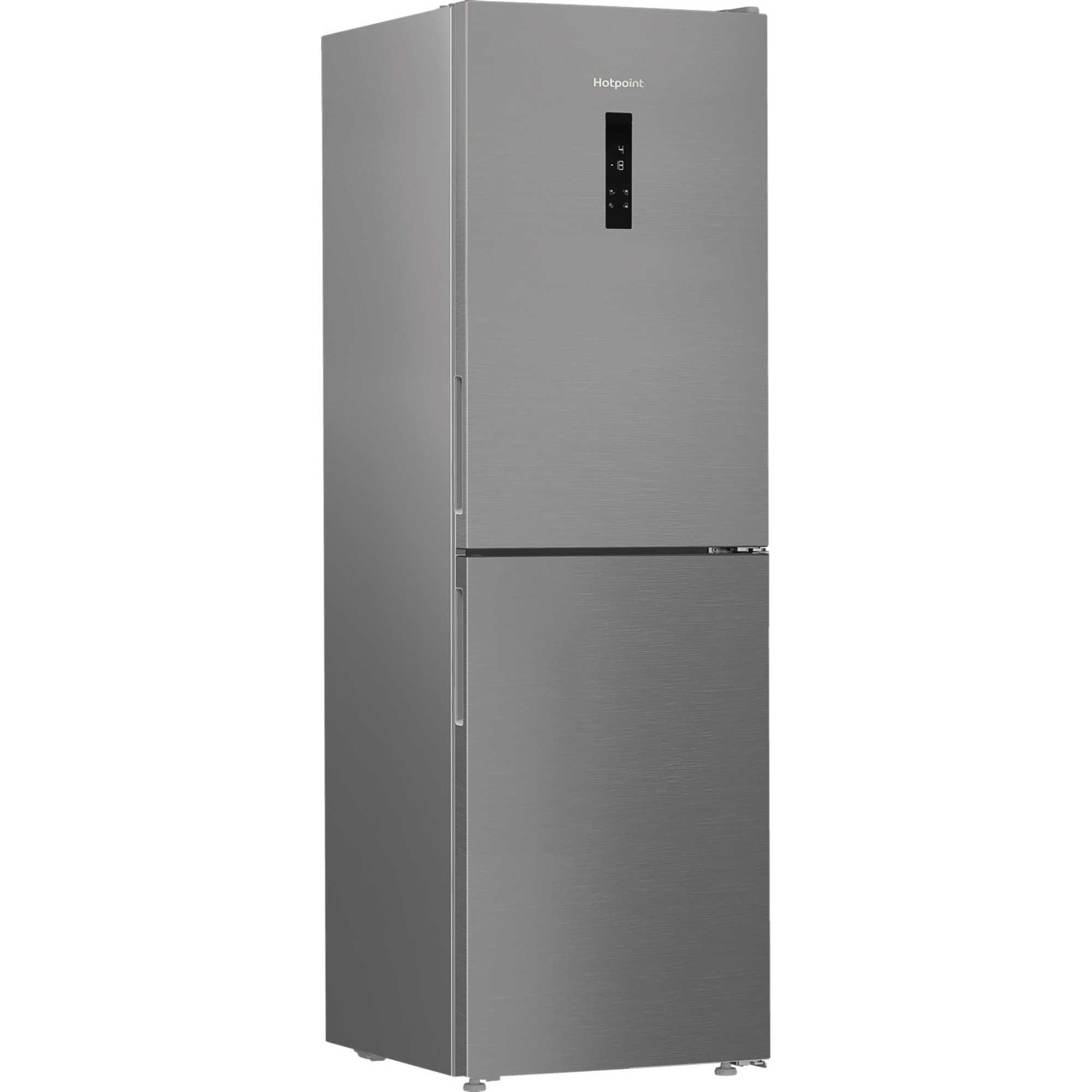 Silver freestanding fridge freezer with a 317-litre capacity, featuring a sleek design, VitalCare technology, and a digital control panel on the front.