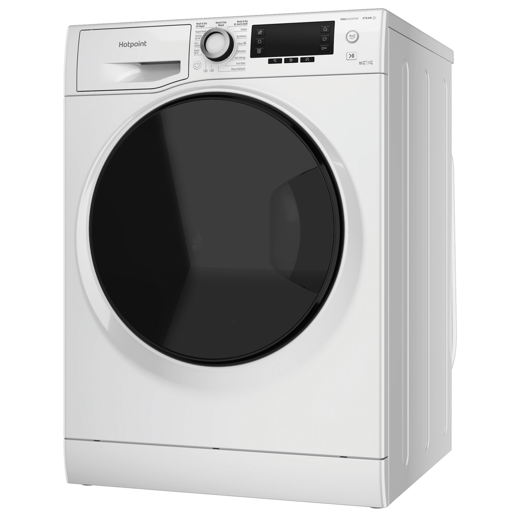 Hotpoint NDD10748DA White 10/7KG 1400RPM Freestanding Washer Dryer - image 3