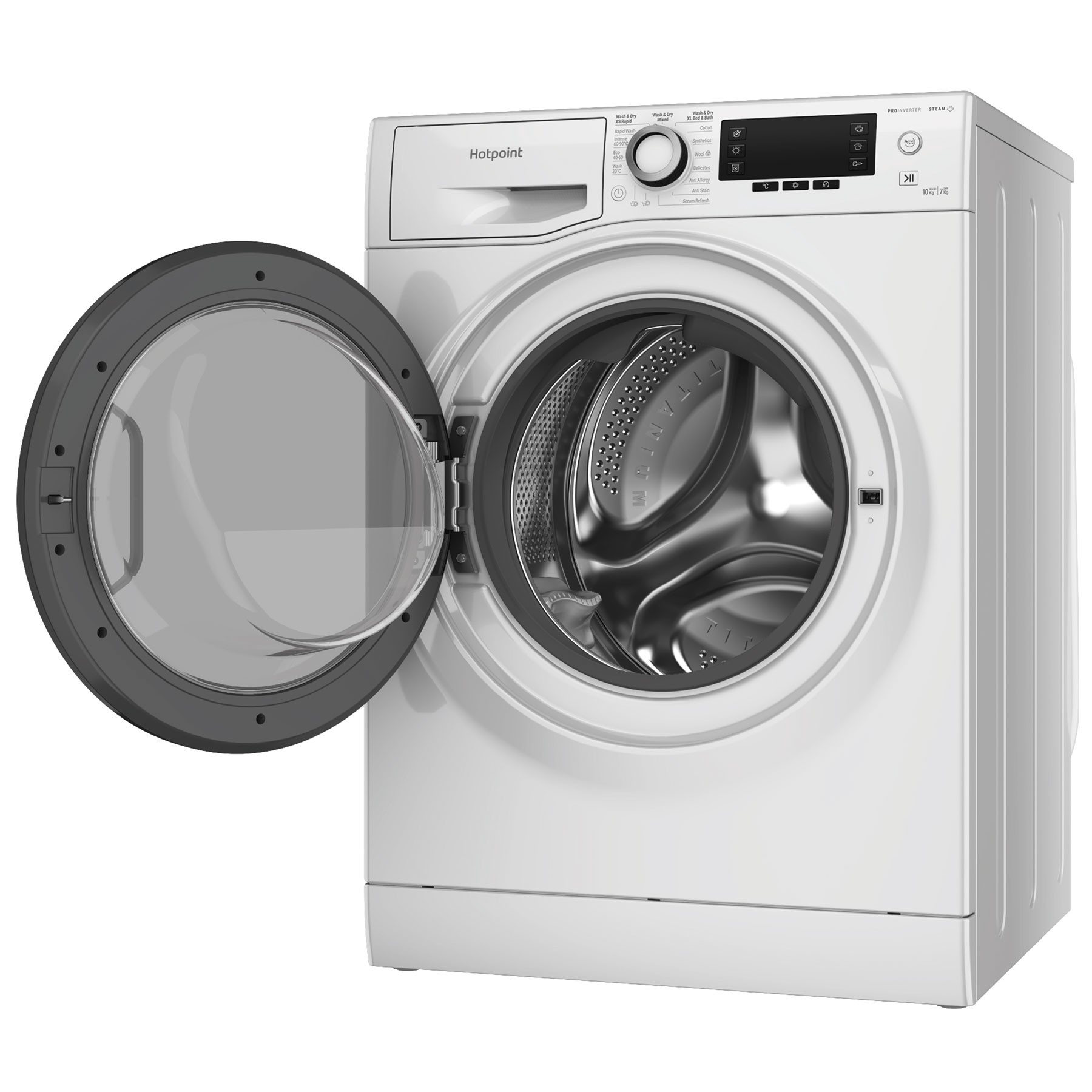Hotpoint NDD10748DA White 10/7KG 1400RPM Freestanding Washer Dryer - image 4