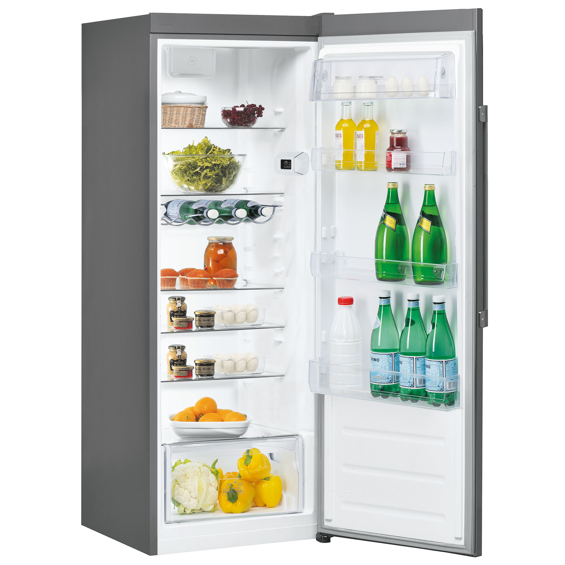 Hotpoint SH6A2QGR Graphite 60cm Freestanding Tall Larder Fridge - image 2