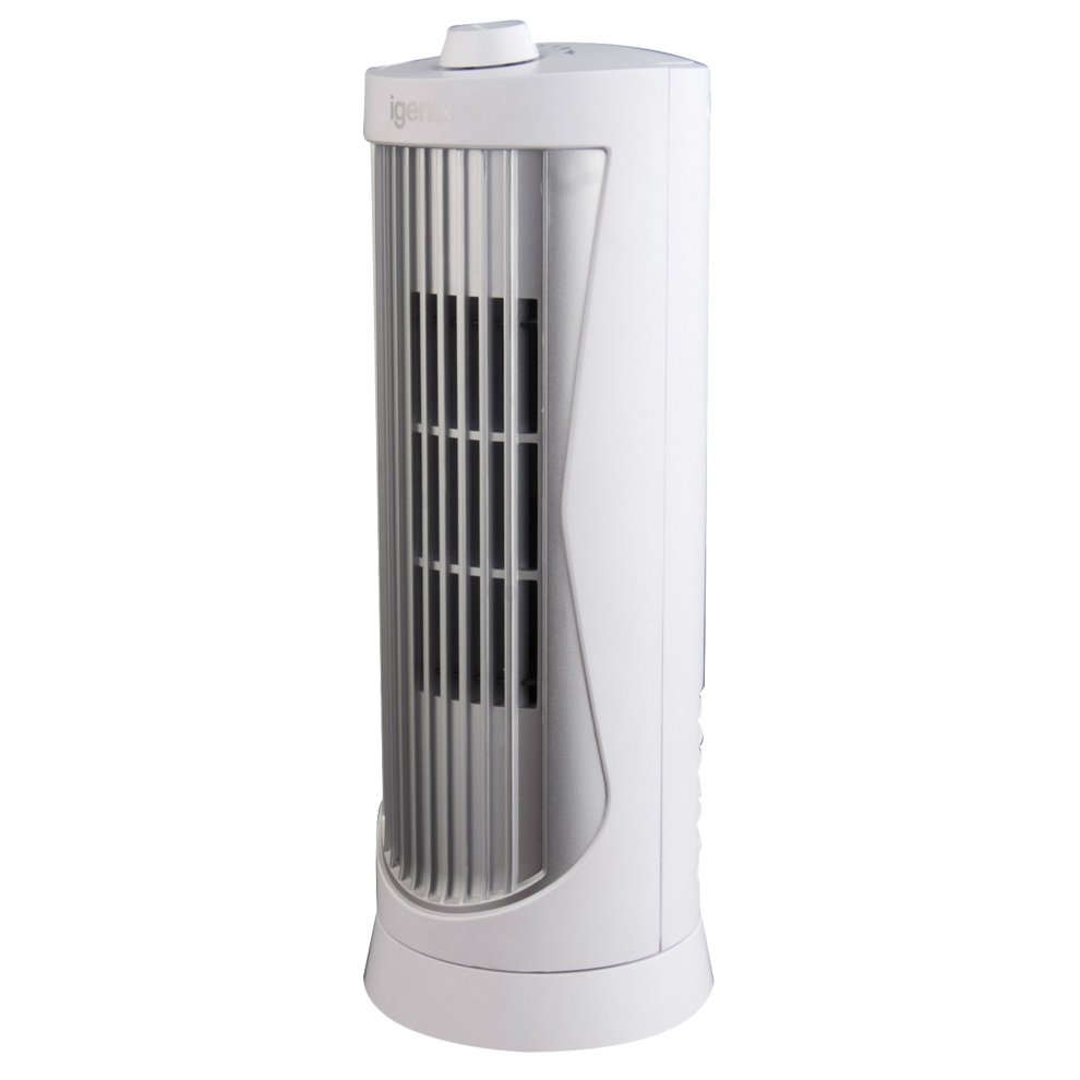 Igenix White Mini Tower Fan 12 inch - image 2