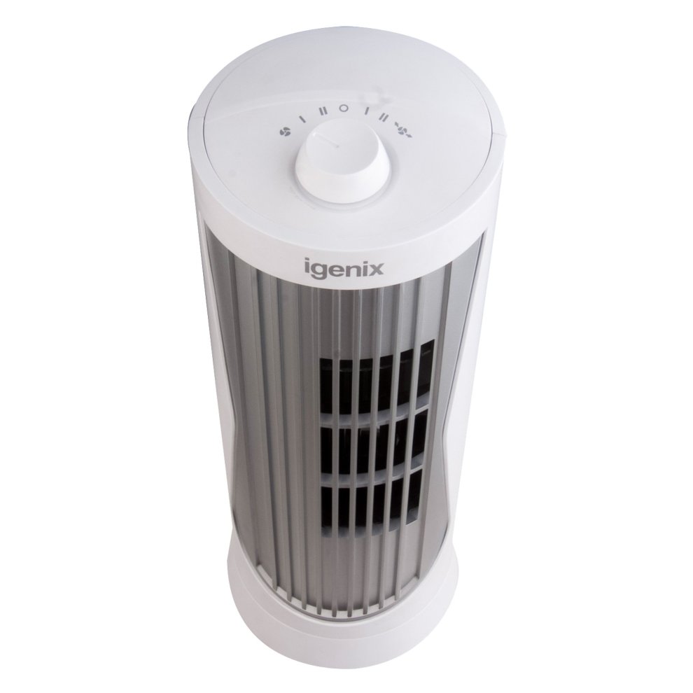 Igenix White Mini Tower Fan 12 inch - image 4