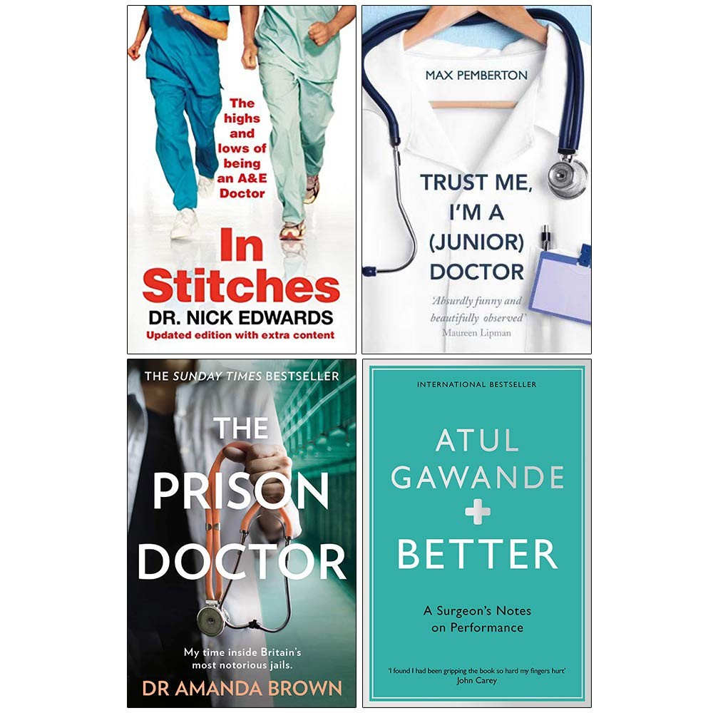In Stitches,Trust Me,Prison Doctor,Better Atul Gawande 4 Books Collection Set Paperback - image 2