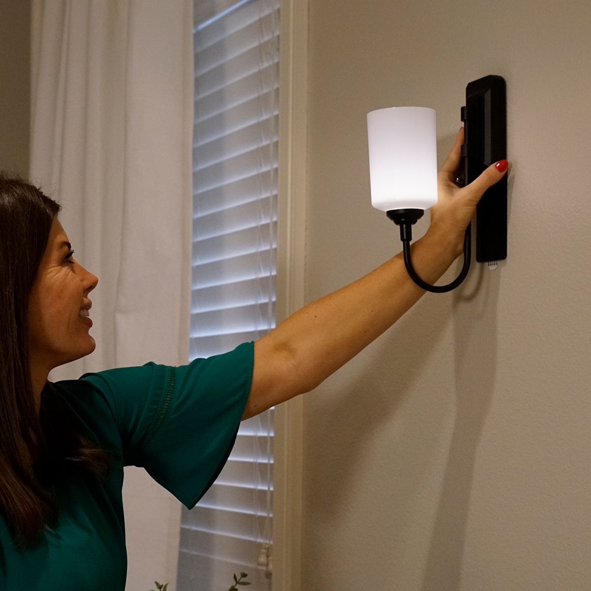 JML Smart Sconce Dimmable Wireless Up and Down Wall Light Black - image 3