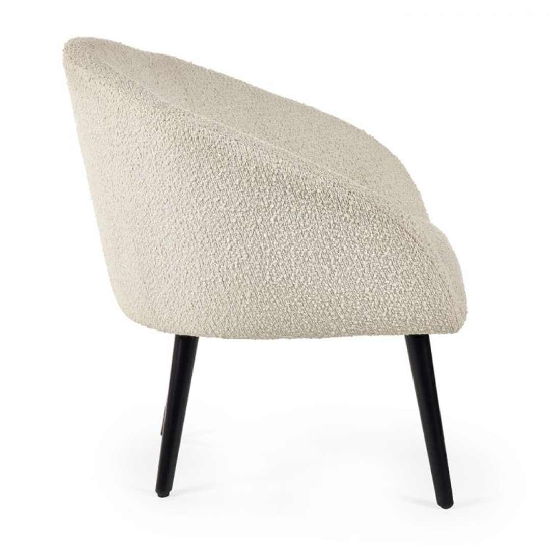 Julian Bowen Gigi Ivory and Black Boucle Accent Chair - image 5