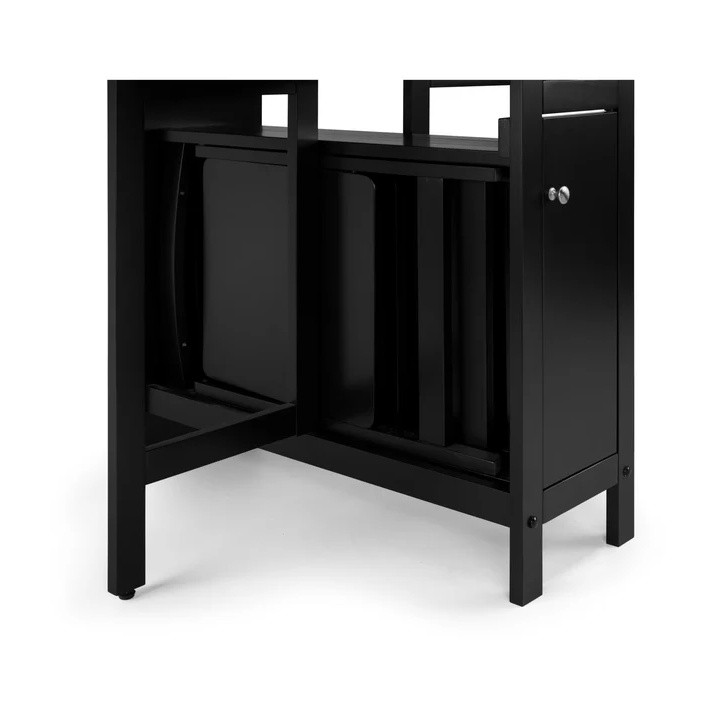 Julian Bowen Savoy Black 4 Seater Dining Set - image 5