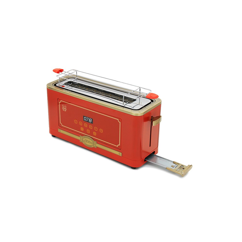 Kaiser Empire Vintage Bordeaux Red Electric 2 Slice Toaster - image 4