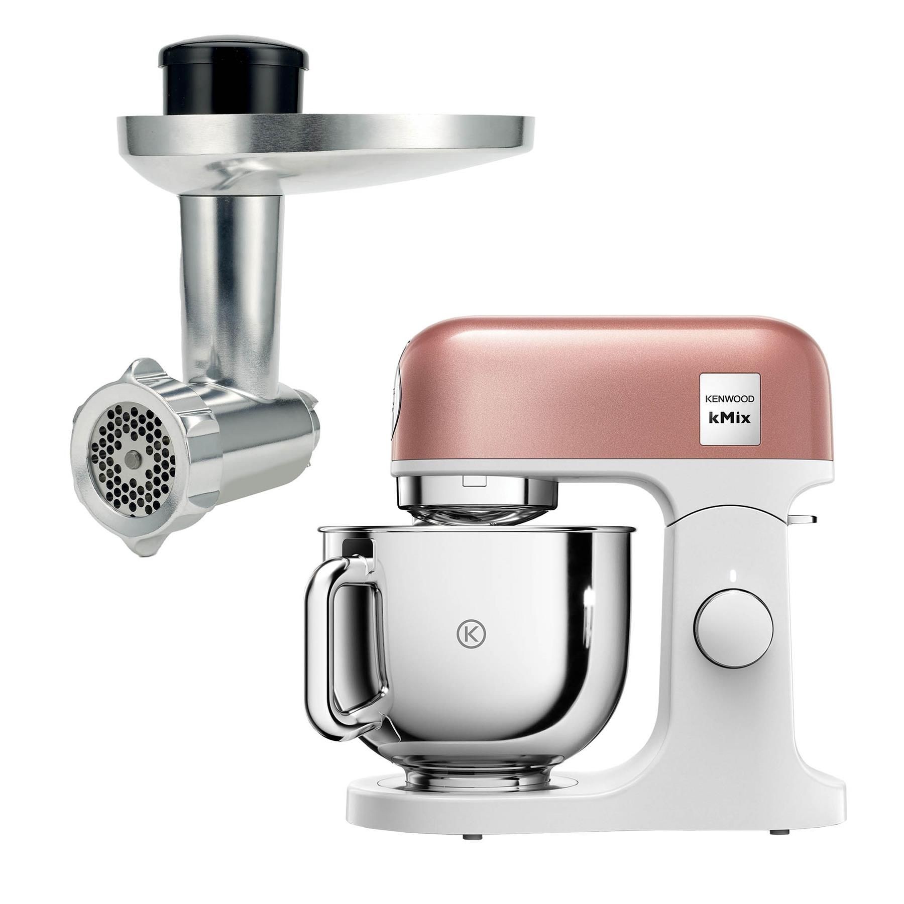 Kenwood 5L Apricot Pink kMix Stand Mixer and Food Mincer - image 2