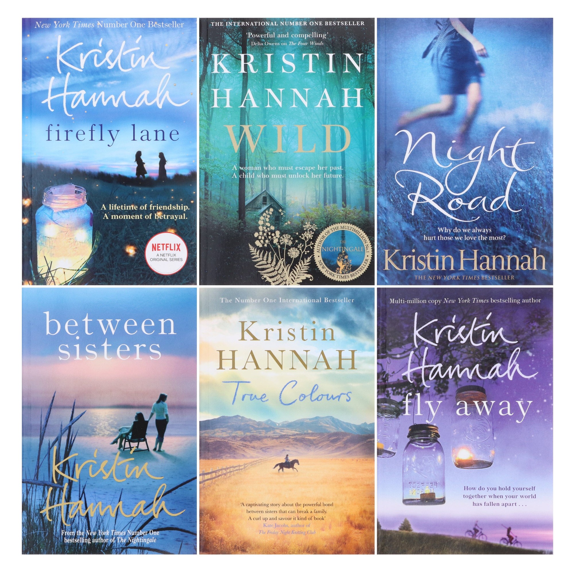Kristin Hannah 6 Books Collection Set (Firefly Lane, Wild, Night Road, Between Sisters, True Colours & Fly Away) - image 2