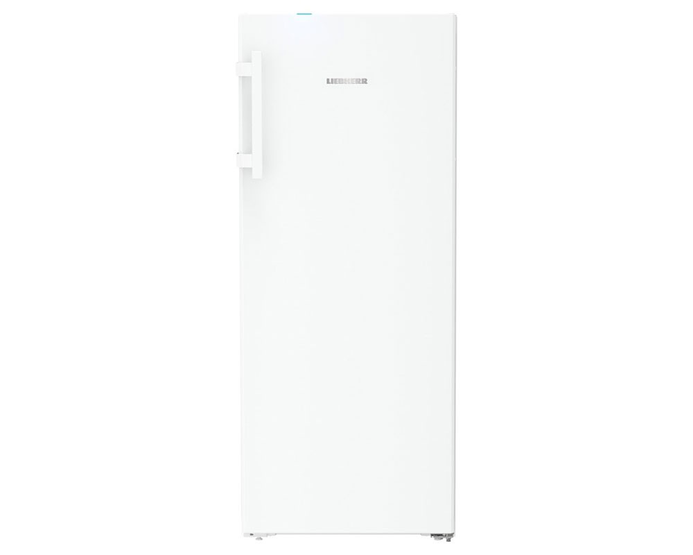 Tall white freezer with a sleek design, featuring a single handle, frost-free technology, and a width of 60cm, ideal for efficient storage.