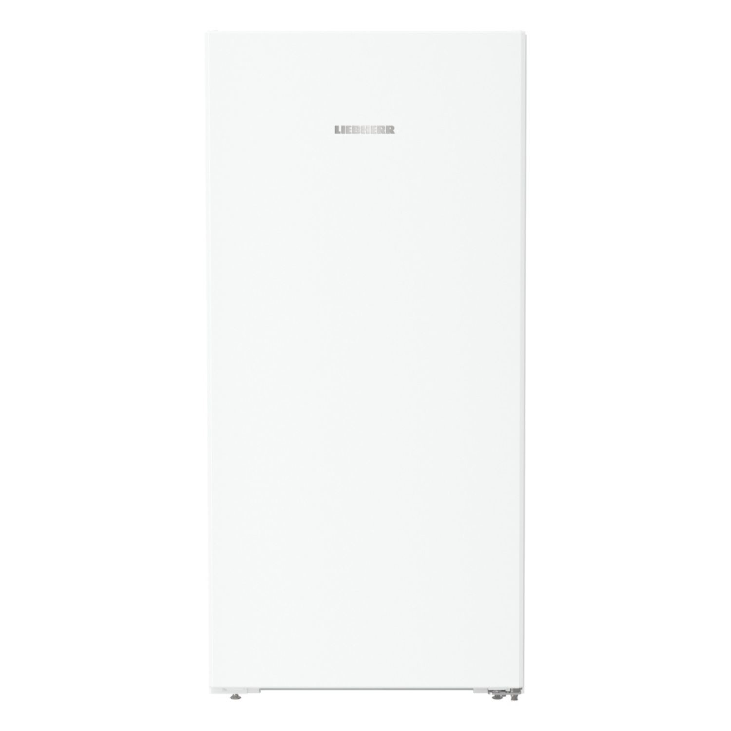 Liebherr RD4200 high fridge in white, 126cm tall and 60cm wide, featuring a sleek, minimalist design with a smooth finish and a discreet brand logo at the top.