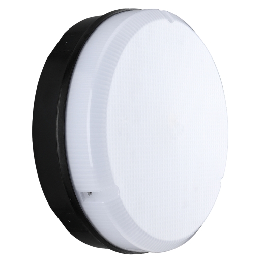Luceco LBM290B11E40 Mosi 12W LED Amenity Bulkhead Emergency Black 1150LM IP65 - image 2