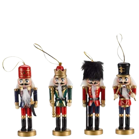 Marco Paul Colourful Assorted Nutcracker Pendant 4 Pack - image 3