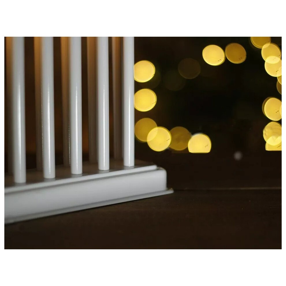 Marco Paul Silver Plastic 17 LED Festive Candle Bridge - image 3
