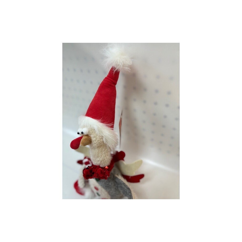 Marco Paul Turkey Santa Plush Christmas Decoration - image 3