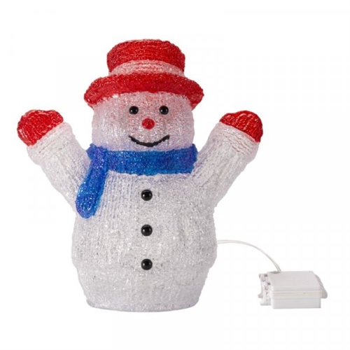Marco Paul White Snowman LED Christmas Decoration 27cm - image 2
