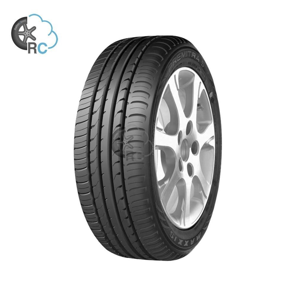Maxxis Premitra 5 tire in size 205/45 ZR16 87W XL features a sleek black rubber design with a rim protection ridge, showcasing a modern tread pattern for enhanced performance.