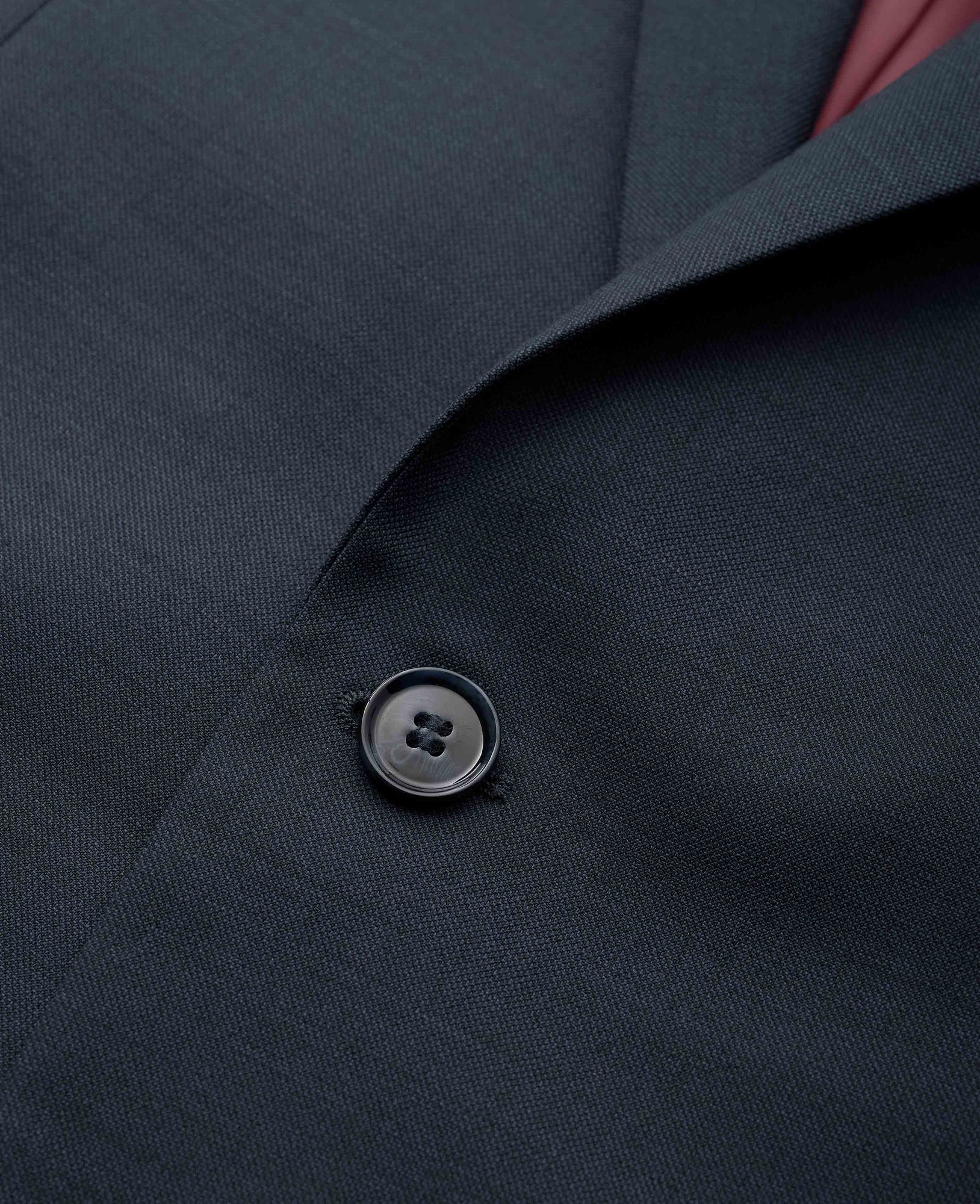 Men's Dark Navy Wool Blend Suit Jacket - Size: 44" x Long - Savile Row Company - image 5