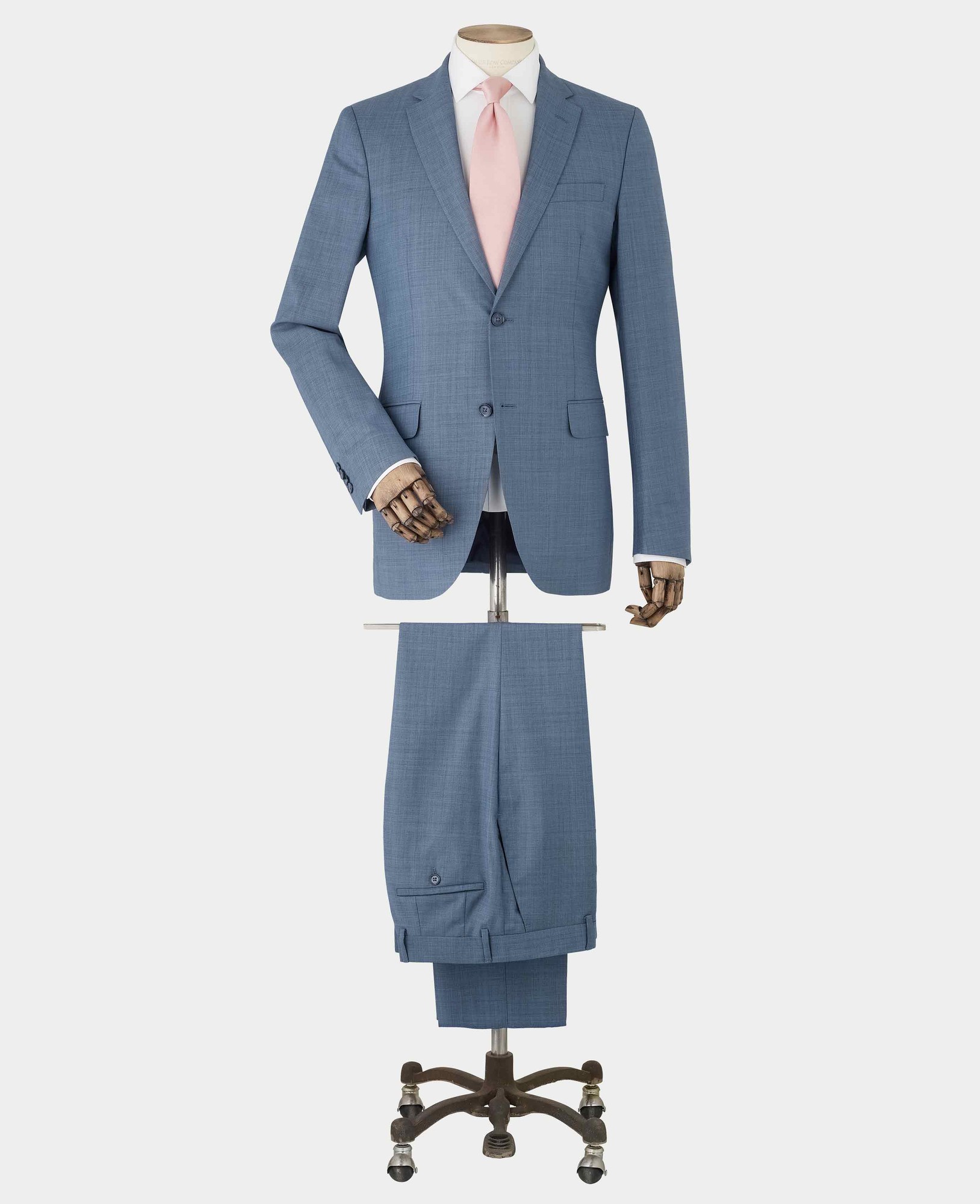 Men's Denim Navy Wool Blend Suit Trousers - Size: 30" x 30" - Savile Row Company - image 3