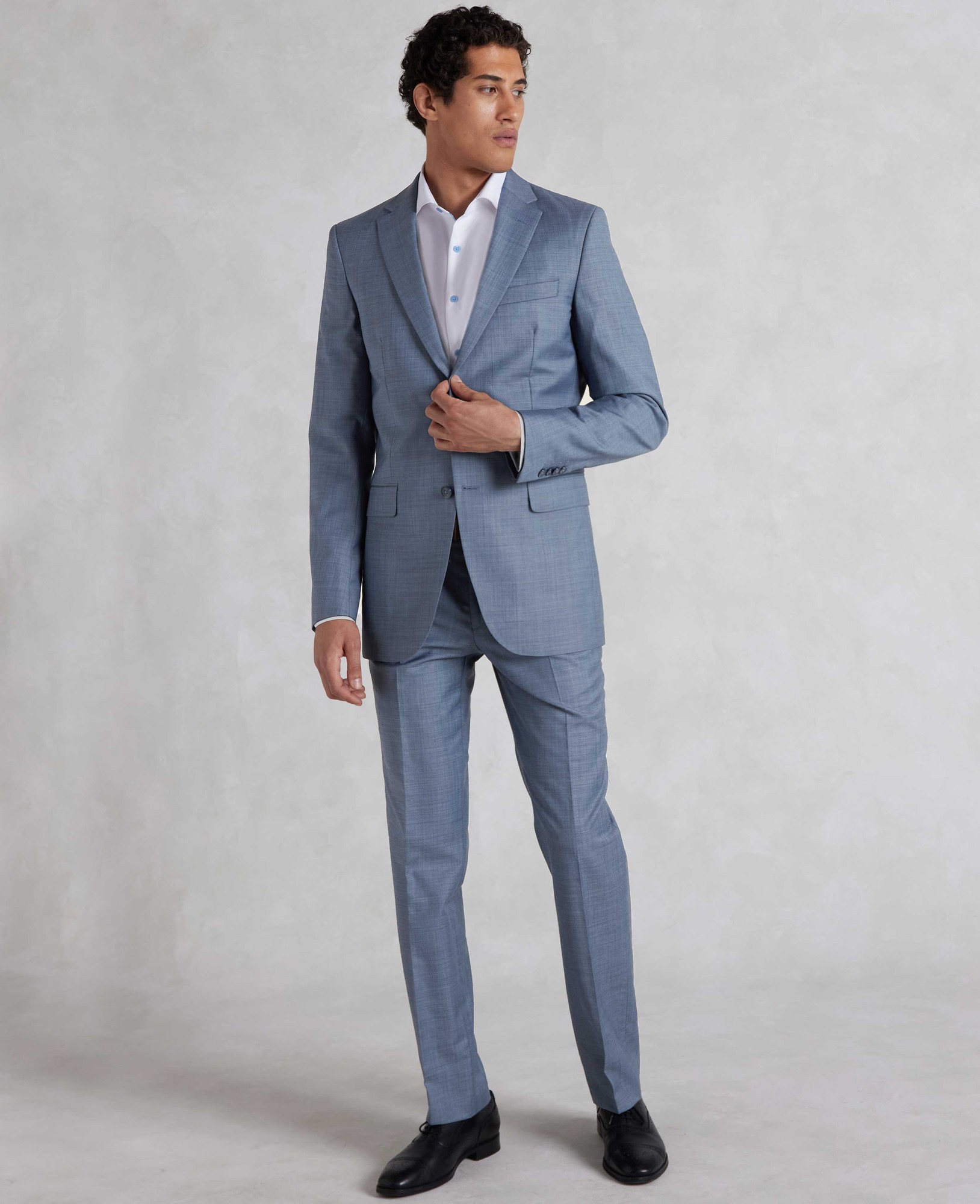Men's Denim Navy Wool Blend Suit Trousers - Size: 30" x 30" - Savile Row Company - image 4
