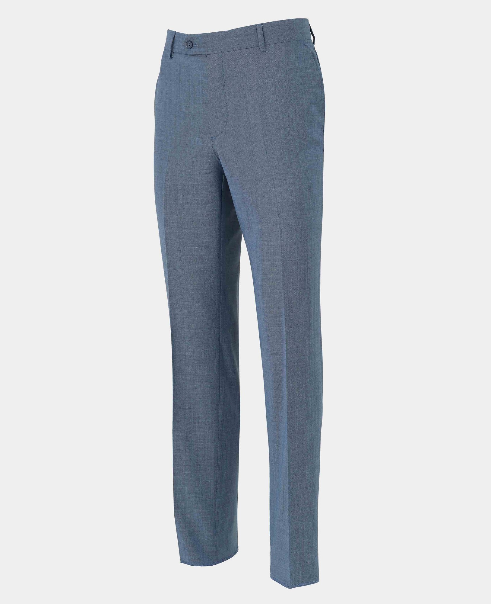 Savile Row Company Men's Denim Navy Wool Blend Suit Trousers - Size: 36" X 30" - Savile Row Company