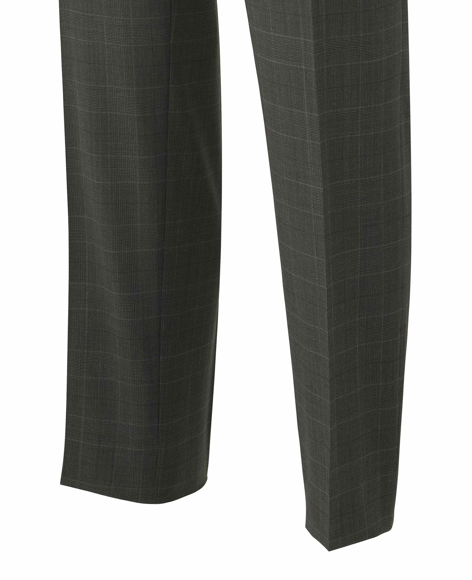 Men's Grey Prince of Wales Check Wool Blend Suit Trousers - Size: 34" x 31" - Savile Row Company - image 4