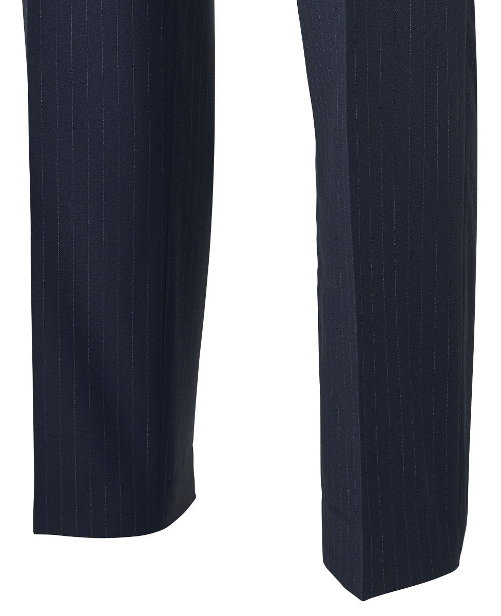 Men's Navy Stripe Tailored Suit Trousers - Size: 30" x 30" - Savile Row Company - image 5
