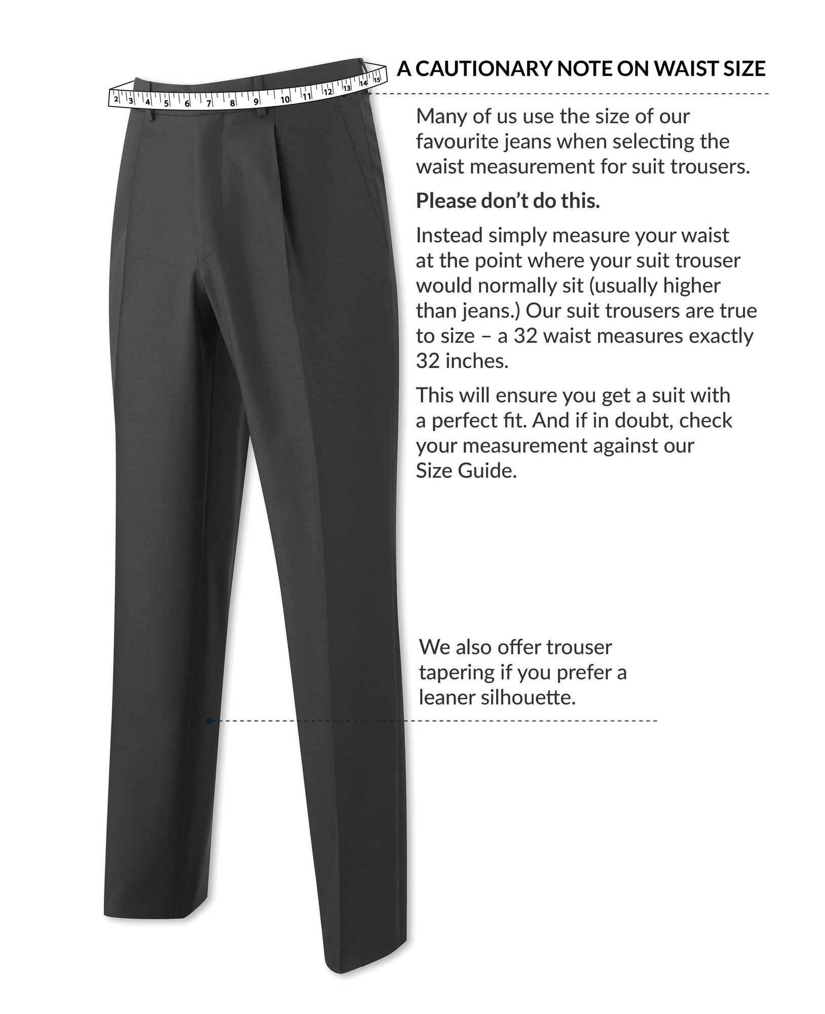 Men's Navy Wool-Blend Suit Trousers - Size: 30" x 32" - Savile Row Company - image 3