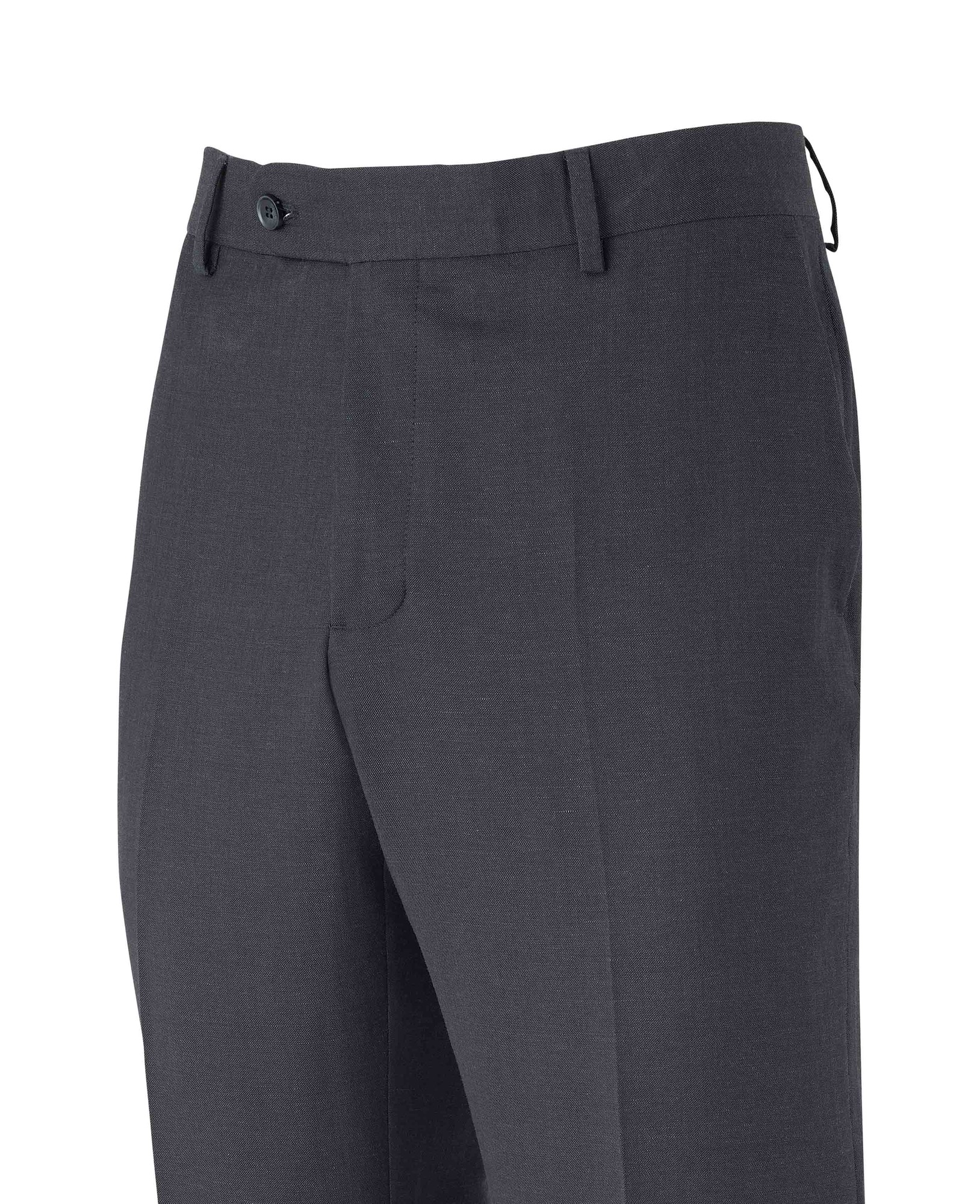 Men's Navy Wool Linen Blend Suit Trousers - Size: 34" x 32" - Savile Row Company - image 2