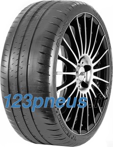Black high-performance tire with a sleek tread pattern, featuring a wide profile and reinforced sidewalls, labeled "Michelin Pilot Sport Cup 2" and size 345/30 ZR19 (109Y) XL Connect.