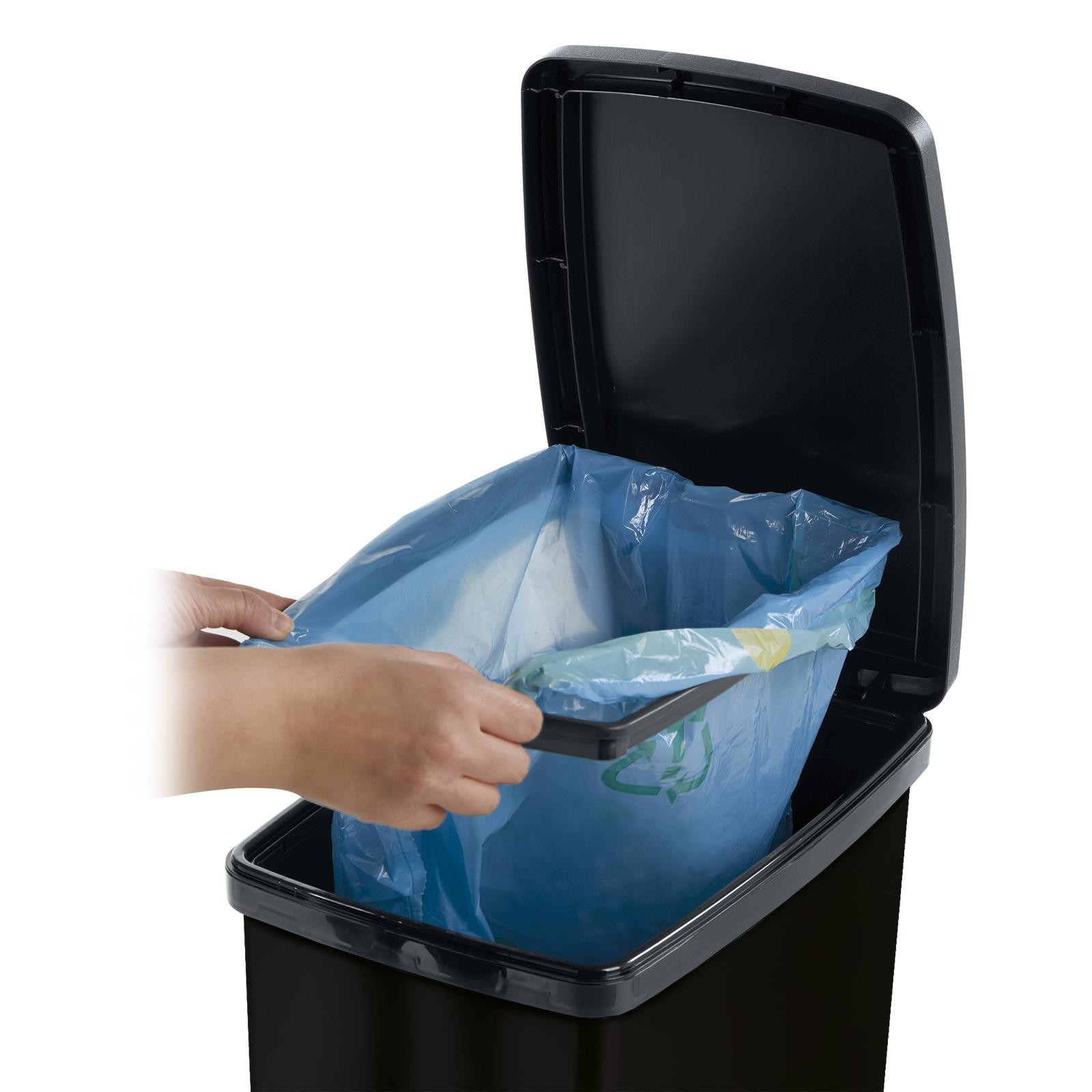 Moda Slim Pedal Bin 40L - Black - image 3