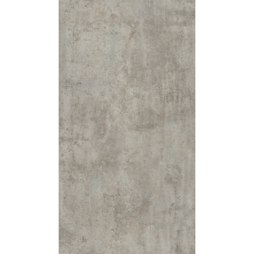 Modern square edge laminate breakfast bar in a light grey cement finish, measuring 3000 x 900 x 38mm, featuring a sleek, contemporary design with a textured surface.