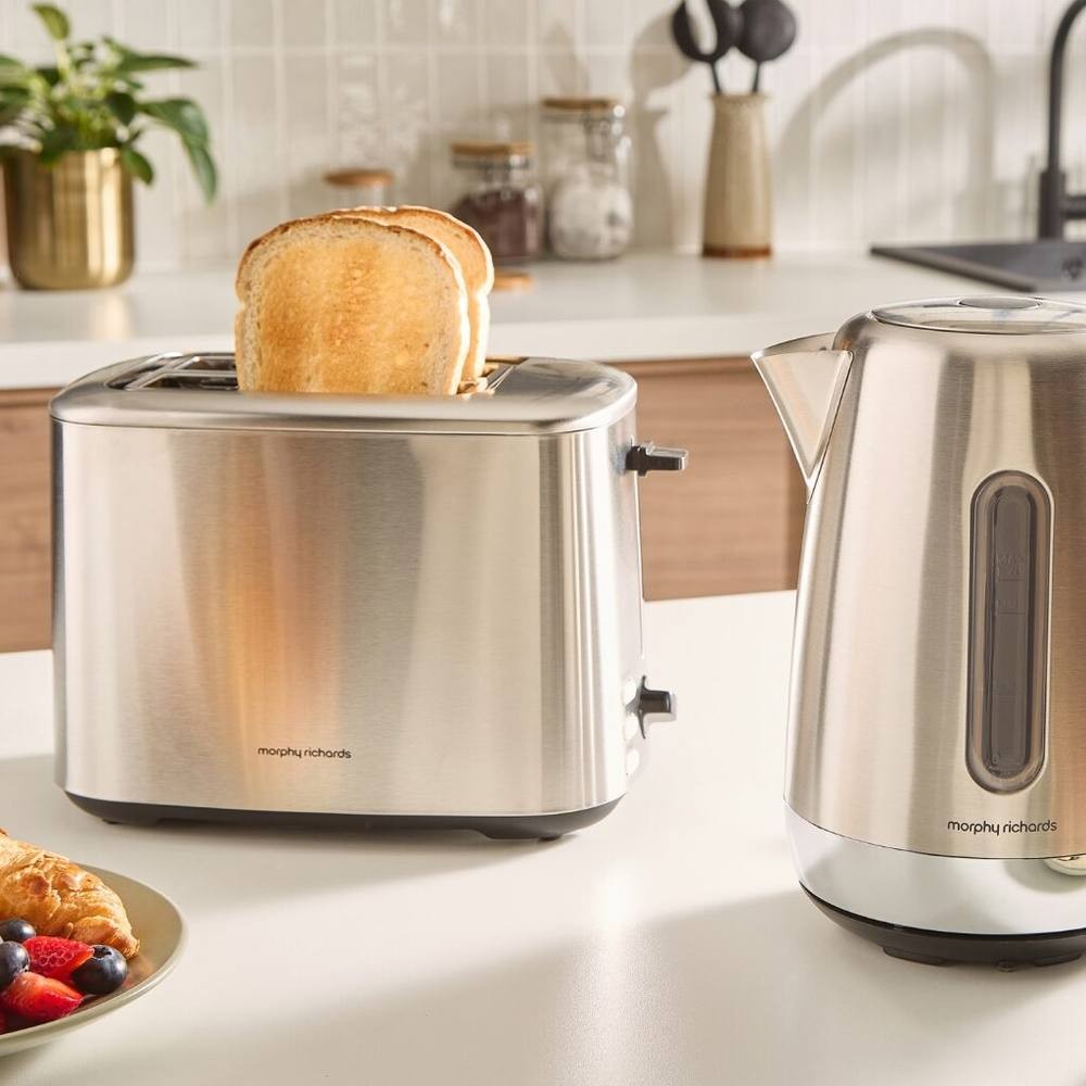 Morphy Richards Equip Stainless Steel Kettle and Toaster Set - image 2