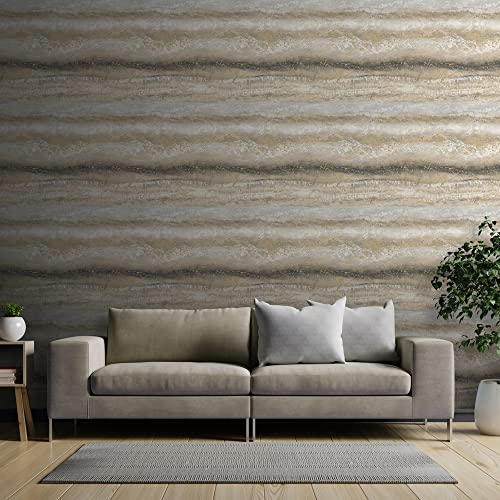 Muriva Semper Marble Gold Wallpaper - image 2