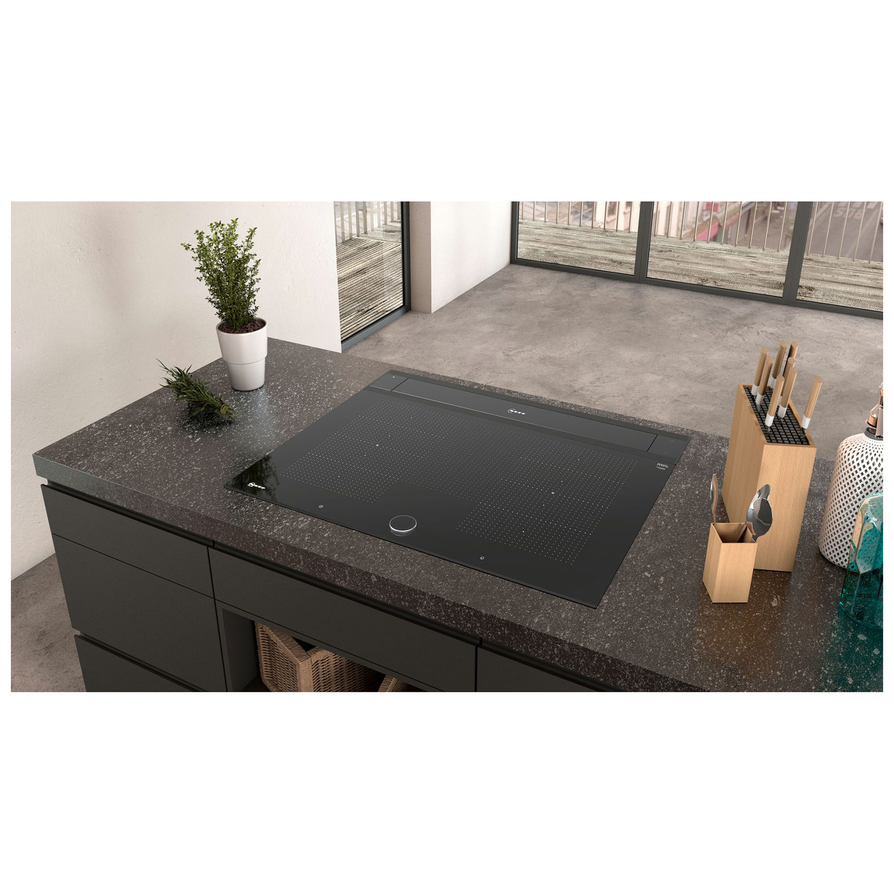 Neff I88WMM1S7B N90 80cm Clear Glass Downdraft Hood - image 2