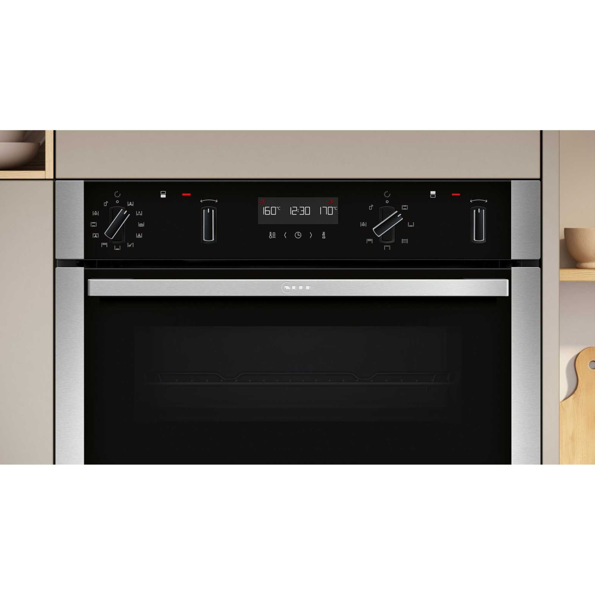 NEFF U2ACH7AG7B N50 Graphite Grey Built In Electric Double Oven - image 2
