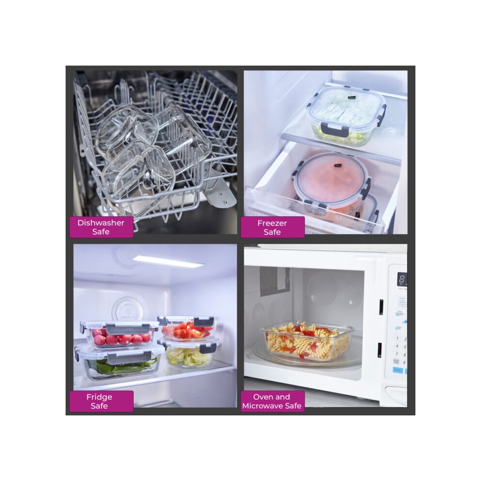 Neo 15 Piece Glass Food Storage Container Set with Lids - image 4