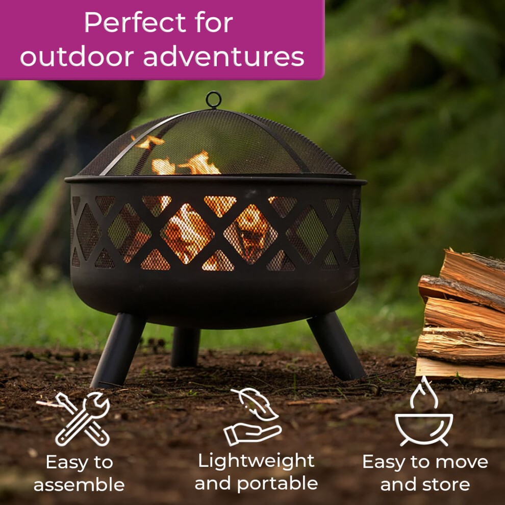Neo Black Outdoor Heater Fire Pit Bowl - image 2