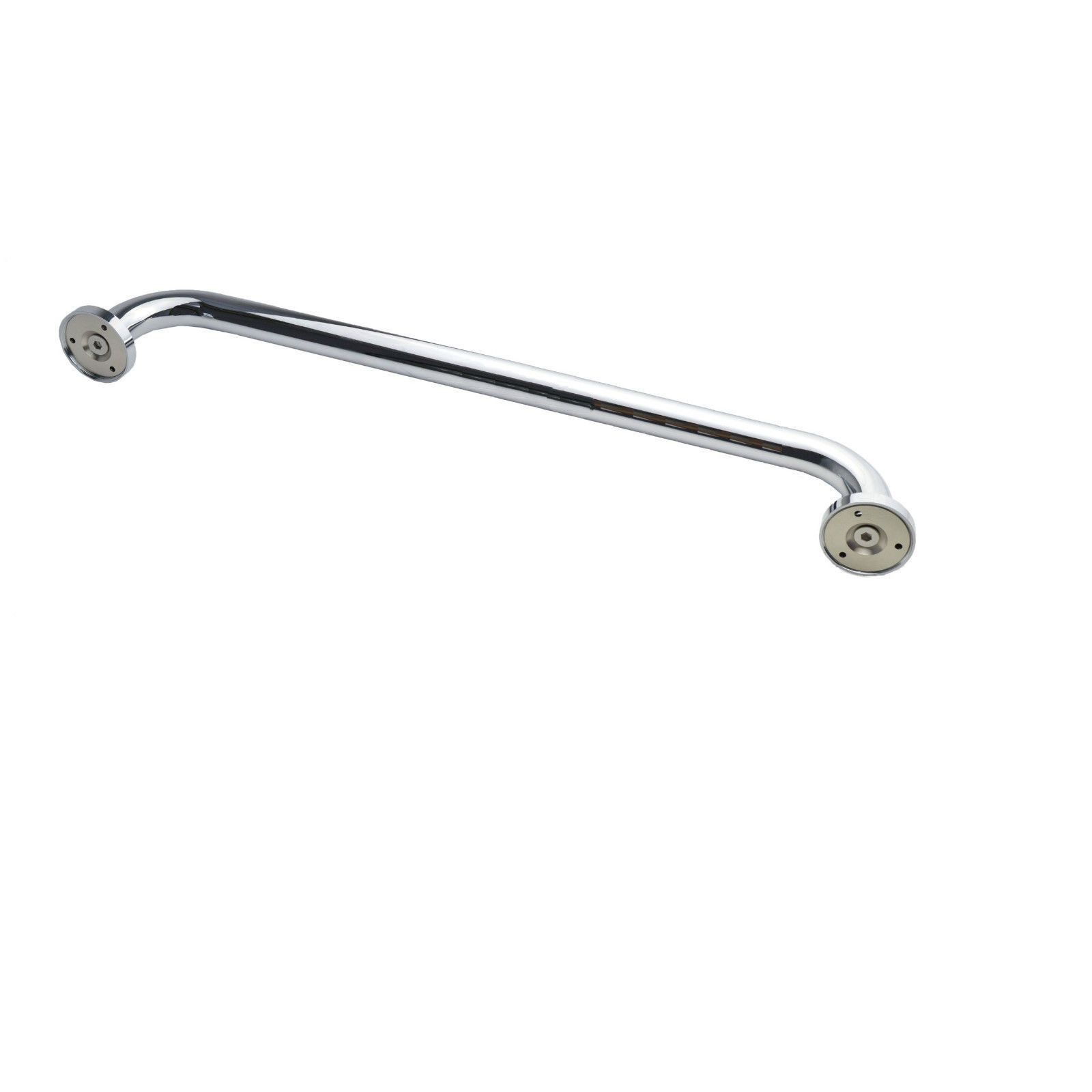 Nes Home Wall Mounted Chrome Straight Grab Bar 400mm - image 3