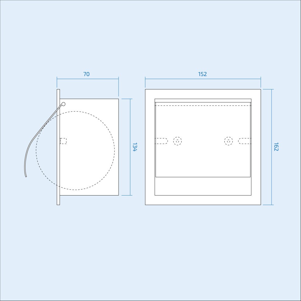 Nes Home Wall Mounted Chrome Toilet Roll Holder - image 2