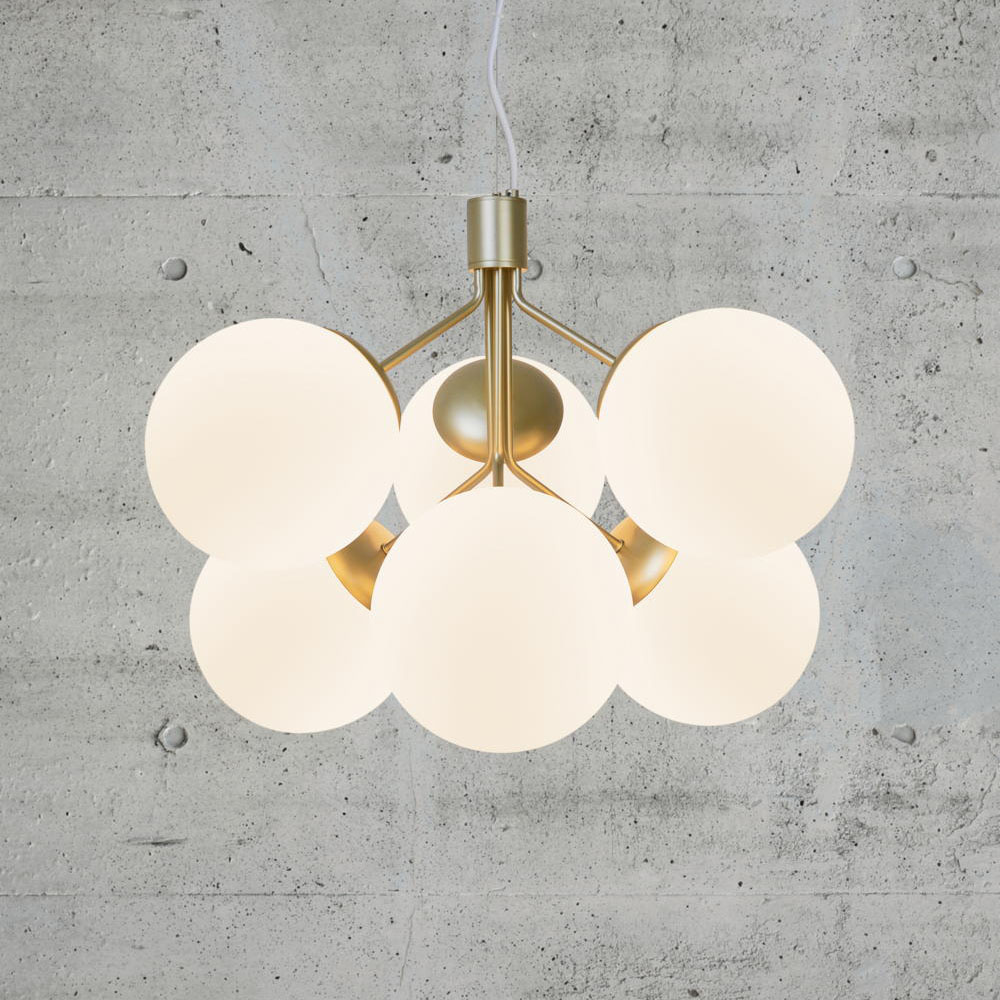 Nordlux Ivona 6 Spot Brass Pendant Light - image 2