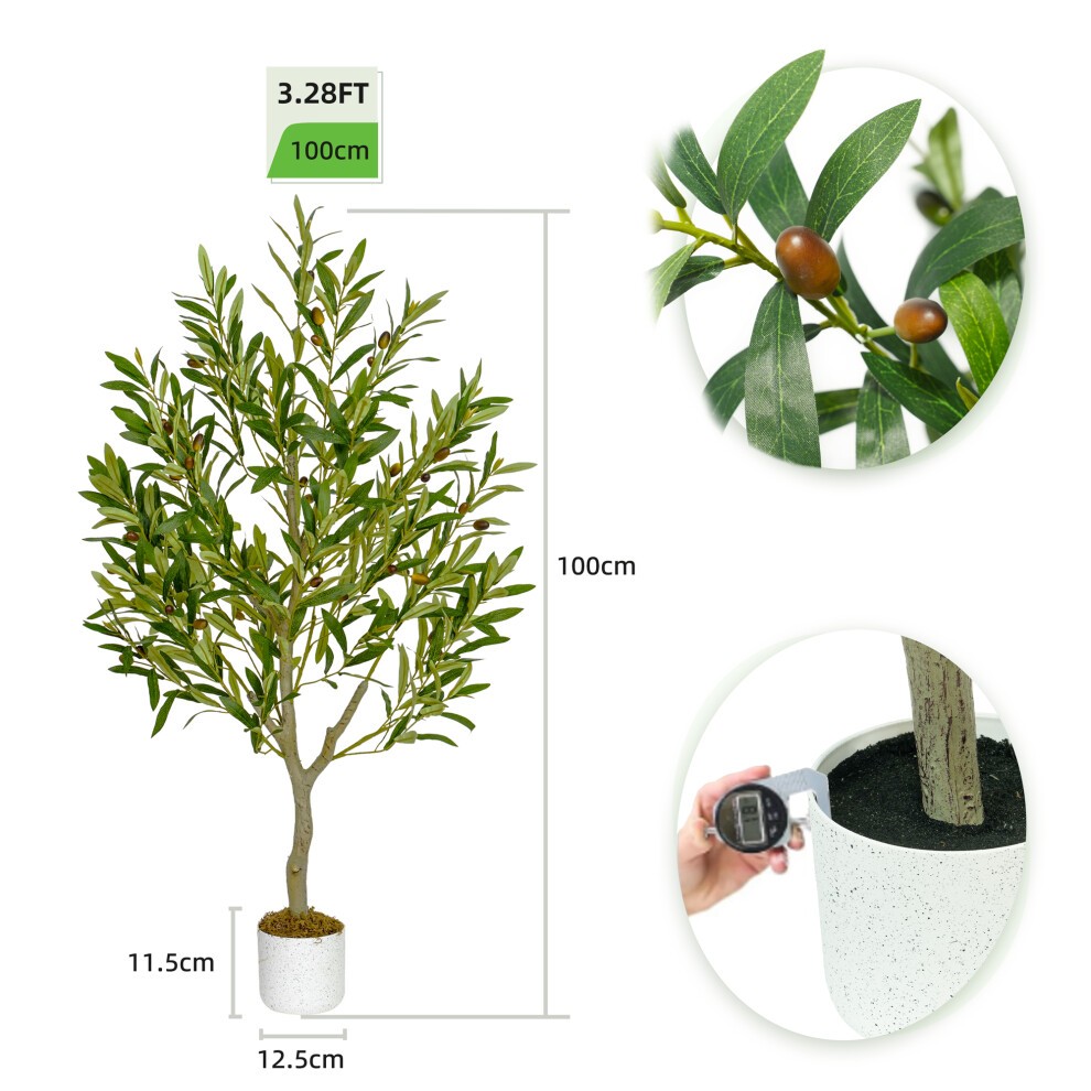 Olive Tree Indoor Artificial House Plant 100cm - image 3